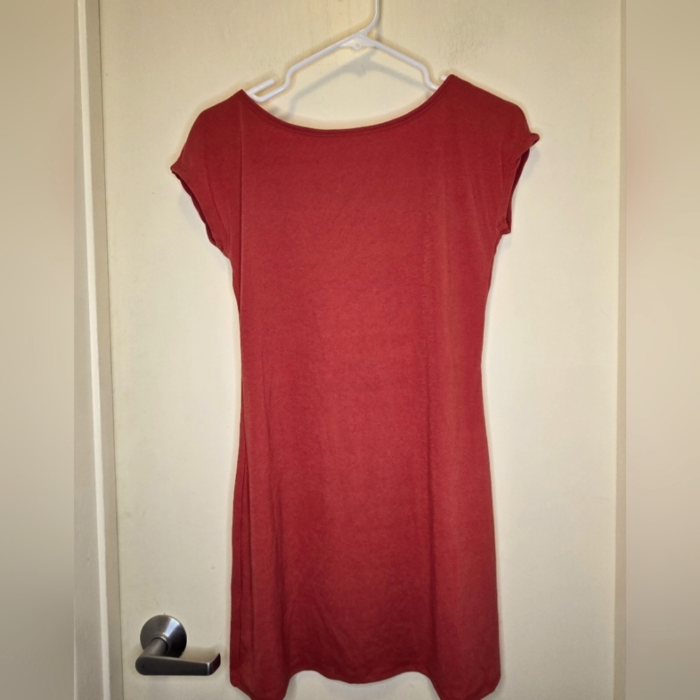 Free People Beach red stretchy open back dress NWOT S